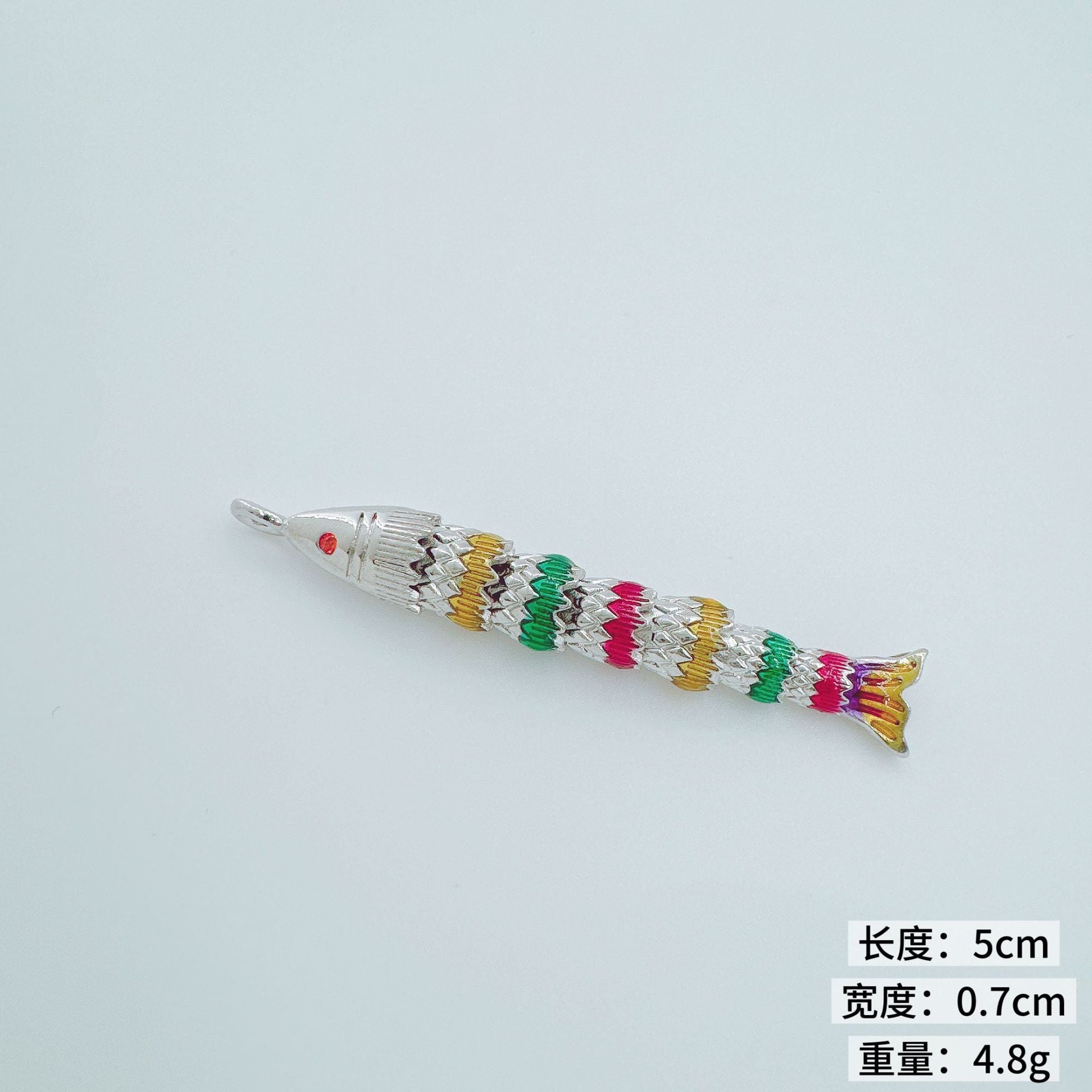 Wholesale Electroplated Copper Colorful Koi Fish Necklace Ocean Series Jewelry Accessory