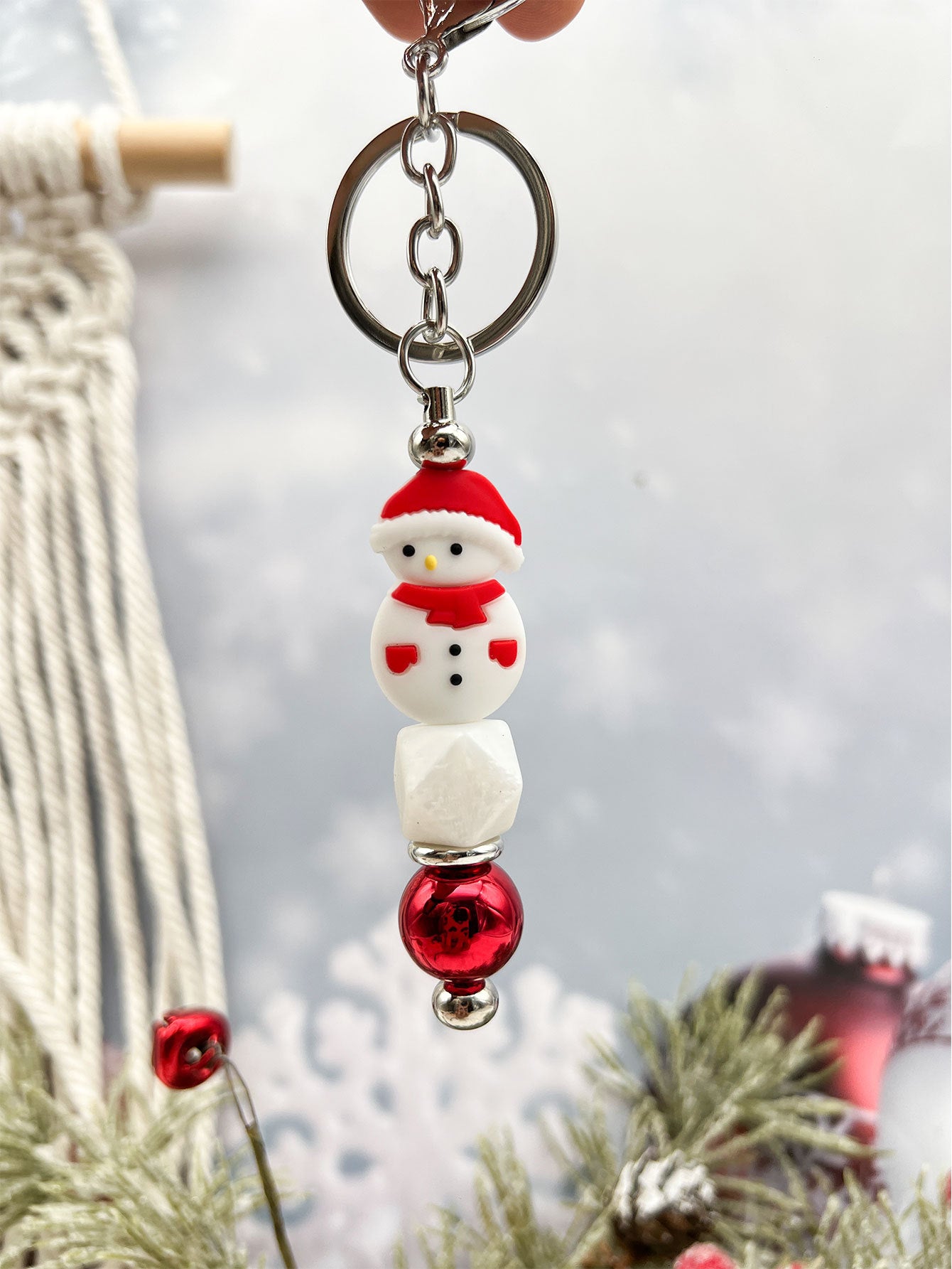 Wholesale Christmas Cartoon Cute Christmas Tree Keychain ACC-KC-JiuYa021