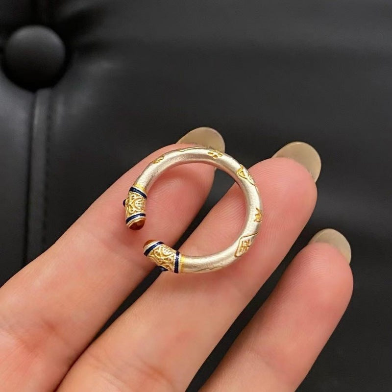 Wholesale Enamel lucky cat Adjustable ring