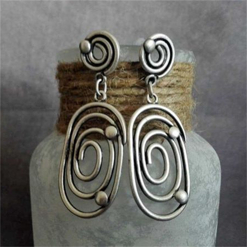 Wholesale  Retro Hollow Alloy Earrings