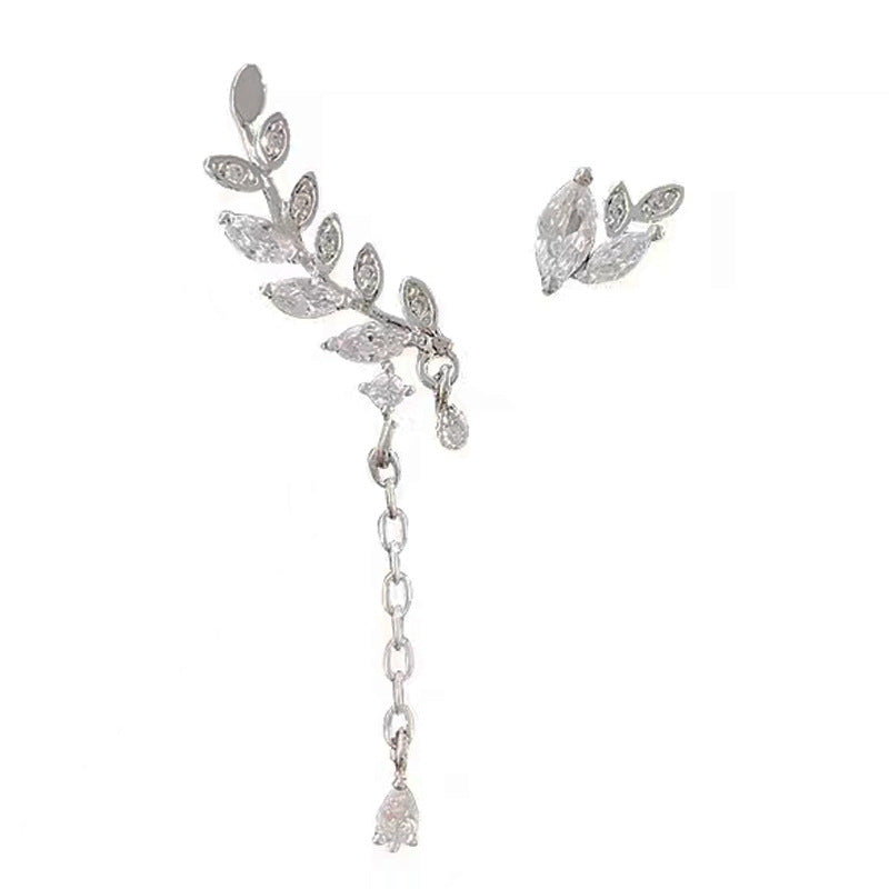 Wholesale  diamond-embedded geometric earrings