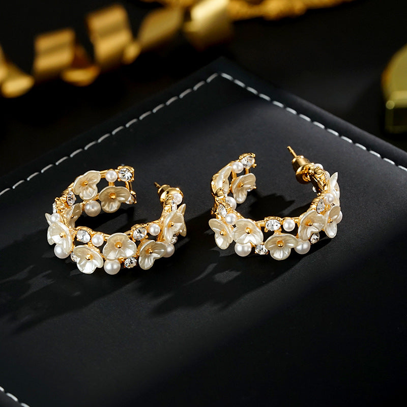 Wholesale  Light Luxury Flower Fritillaria Earrings