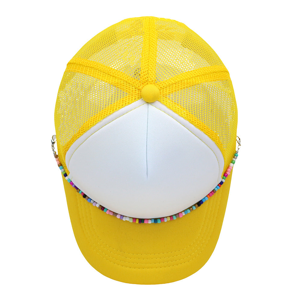 Wholesale Colorful Chain Trucker Cap Mesh Cap Baseball Cap ACC-HT-HaiPu019