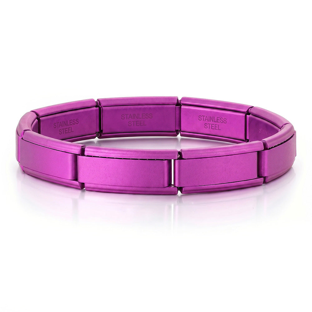 Wholesale Italian Modular Bracelet Base Chain Stainless Steel DIY Watchband Beading Craft Supply