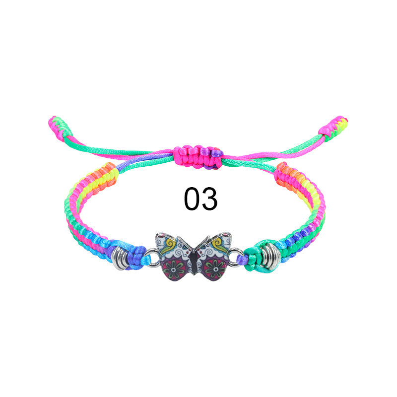 Wholesale  butterfly woven  Valentine's Day bracelet