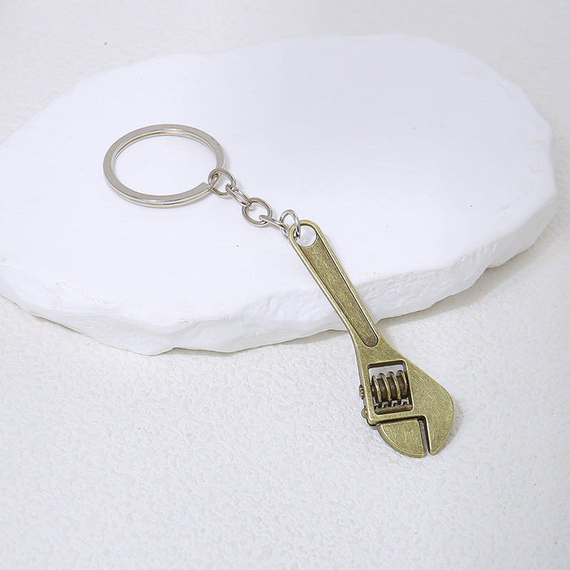Wholesale Movable mini wrench tool metal zinc alloy keychain