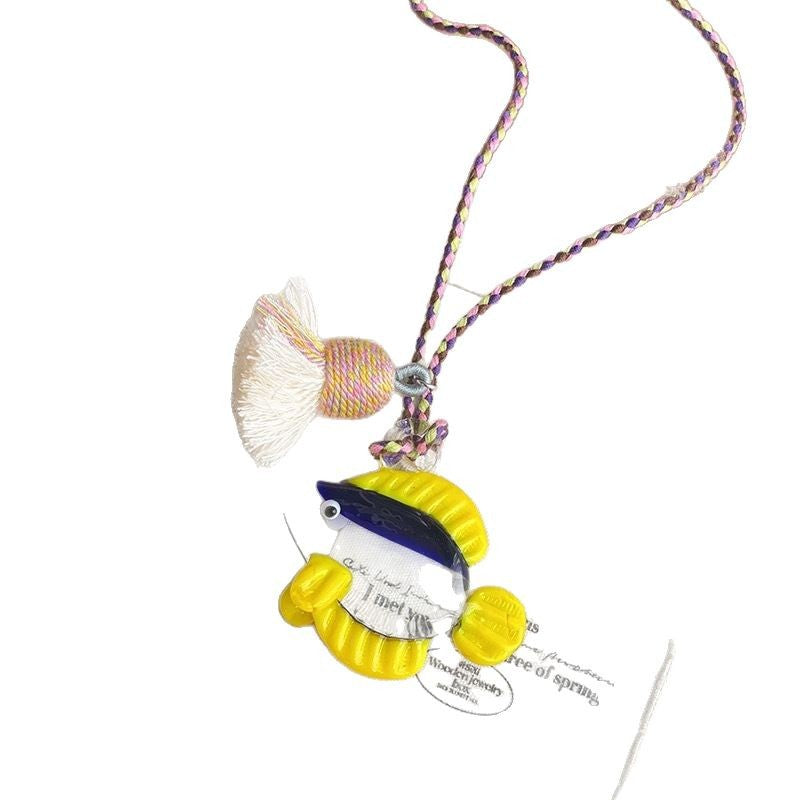 Wholesale Cute Clownfish Pendant Necklace