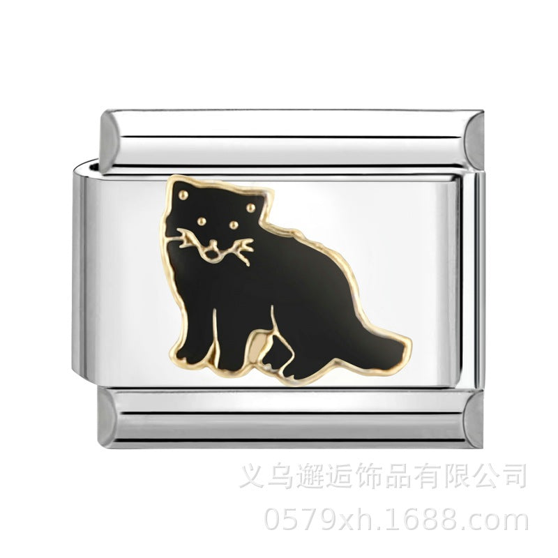 Wholesale Italian Charm Bracelet 9mm DIY Splicing Removable Stainless Steel Composable Bracelet