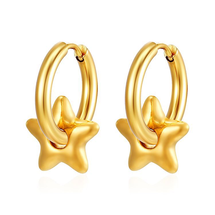 Wholesale 18K Gold Plated Stainless Steel Earrings ACC-ES-MuShan015
