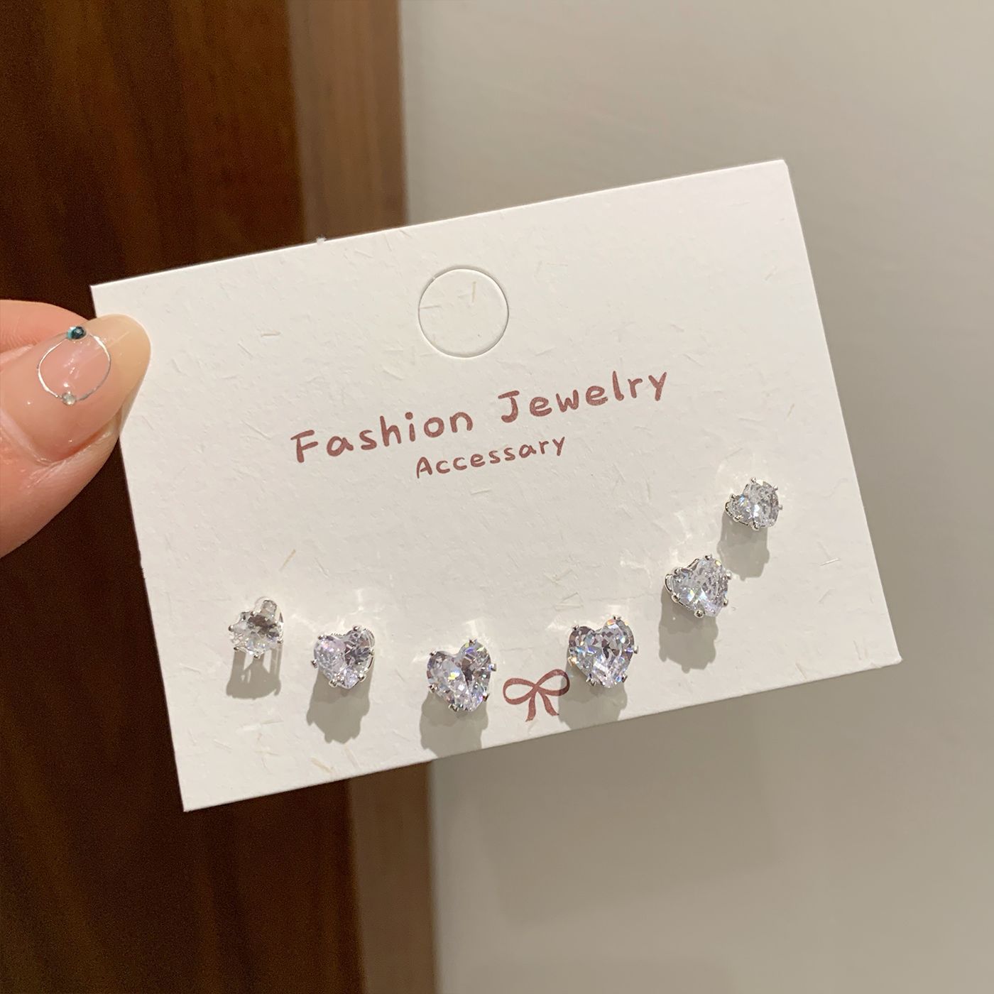 Wholesale Zircon Earrings for Ear Piercing Combination Set