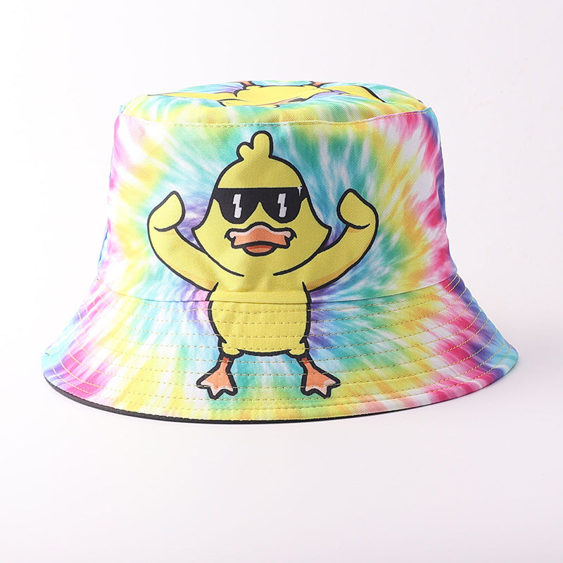 Wholesale Digital Print Yellow Duck Bucket Hat Fashion Party Accessory Gift