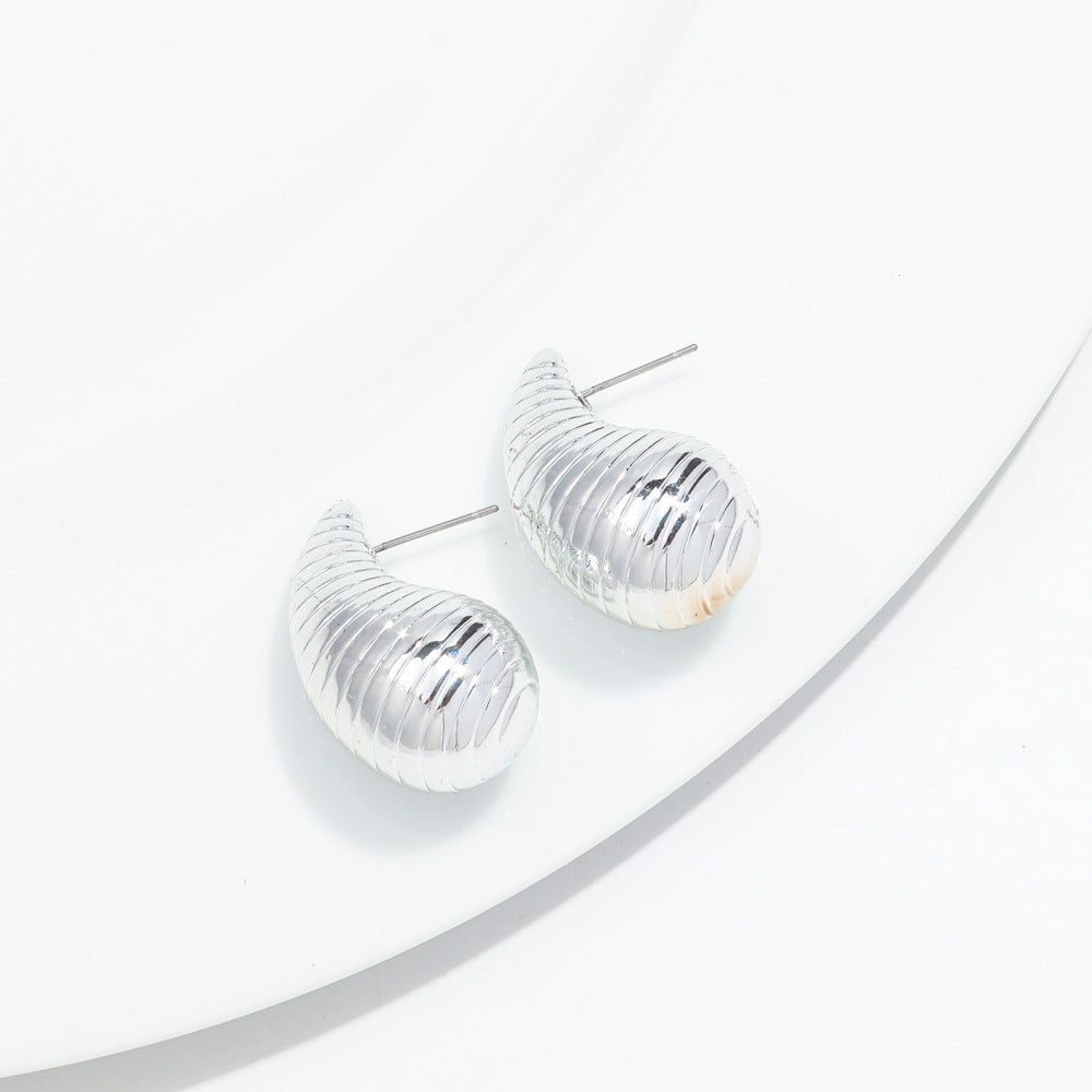 Wholesale Electroplated CCB Diamond Earrings