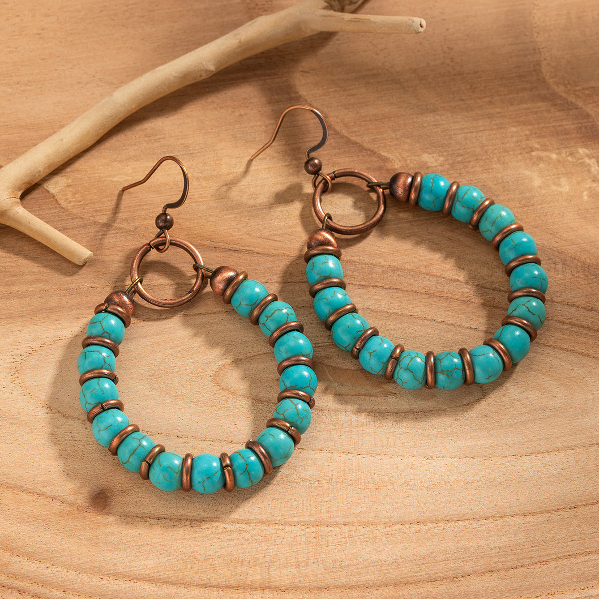 Wholesale Bohemian style turquoise earrings