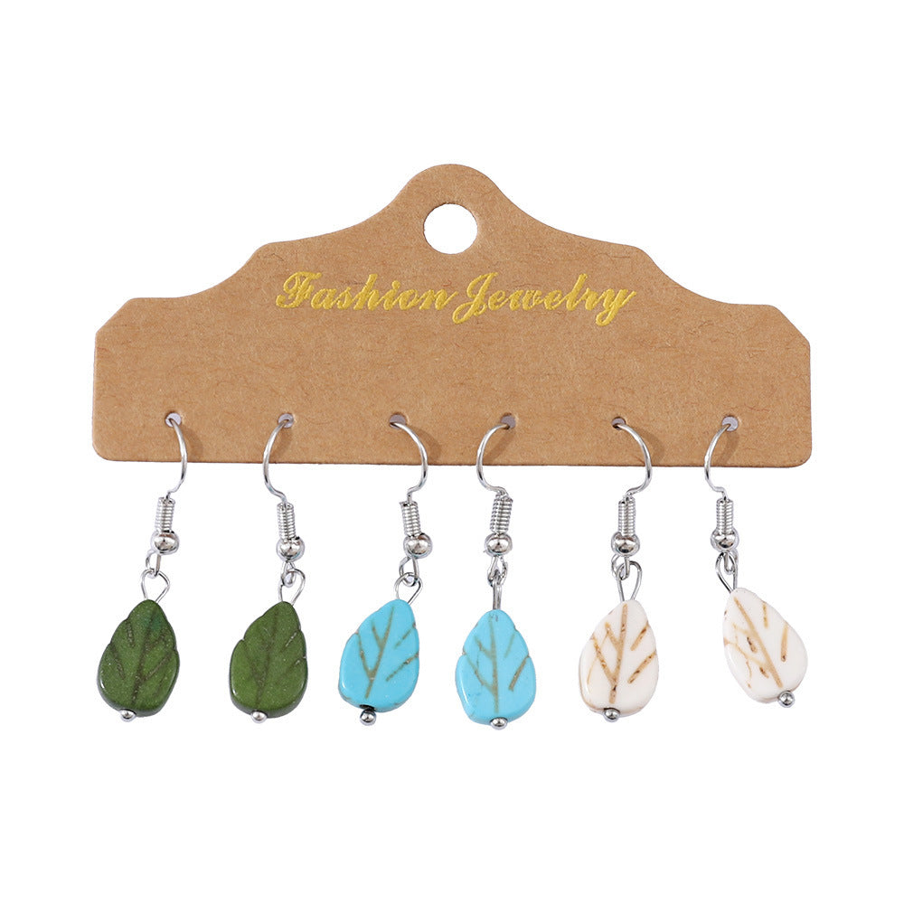Wholesale  Leaf Pendant Earrings