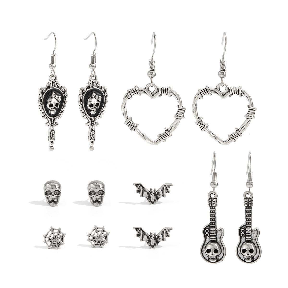 Wholesale Zinc Alloy Gothic Cross Ear Studs Dark Design  Fashion Accessory