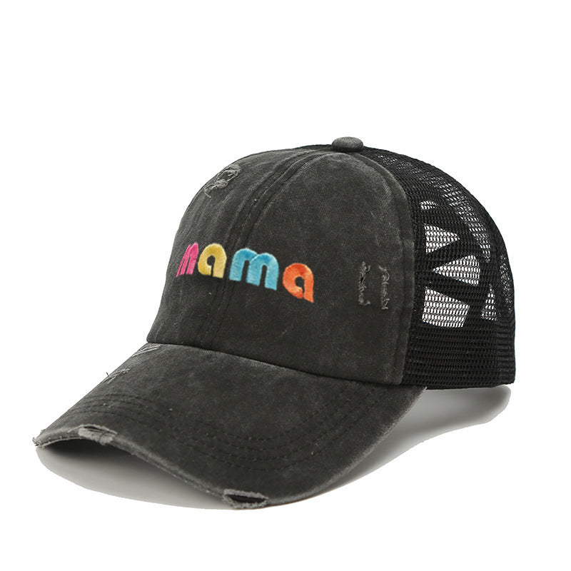 Wholesale MAMA Embroidered Mesh Baseball Cap Hat Mother's Day ACC-HT-TangQiu015