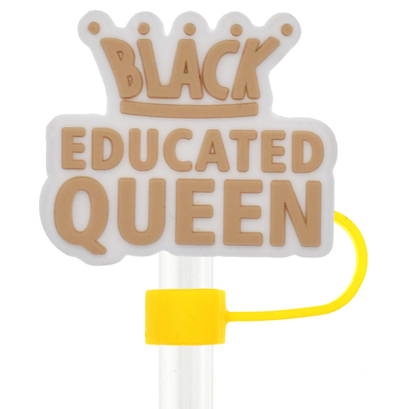 Wholesale Random 100pcs 10mm PVC Soft Straw Tube Cap ACC-SCR-RYY076