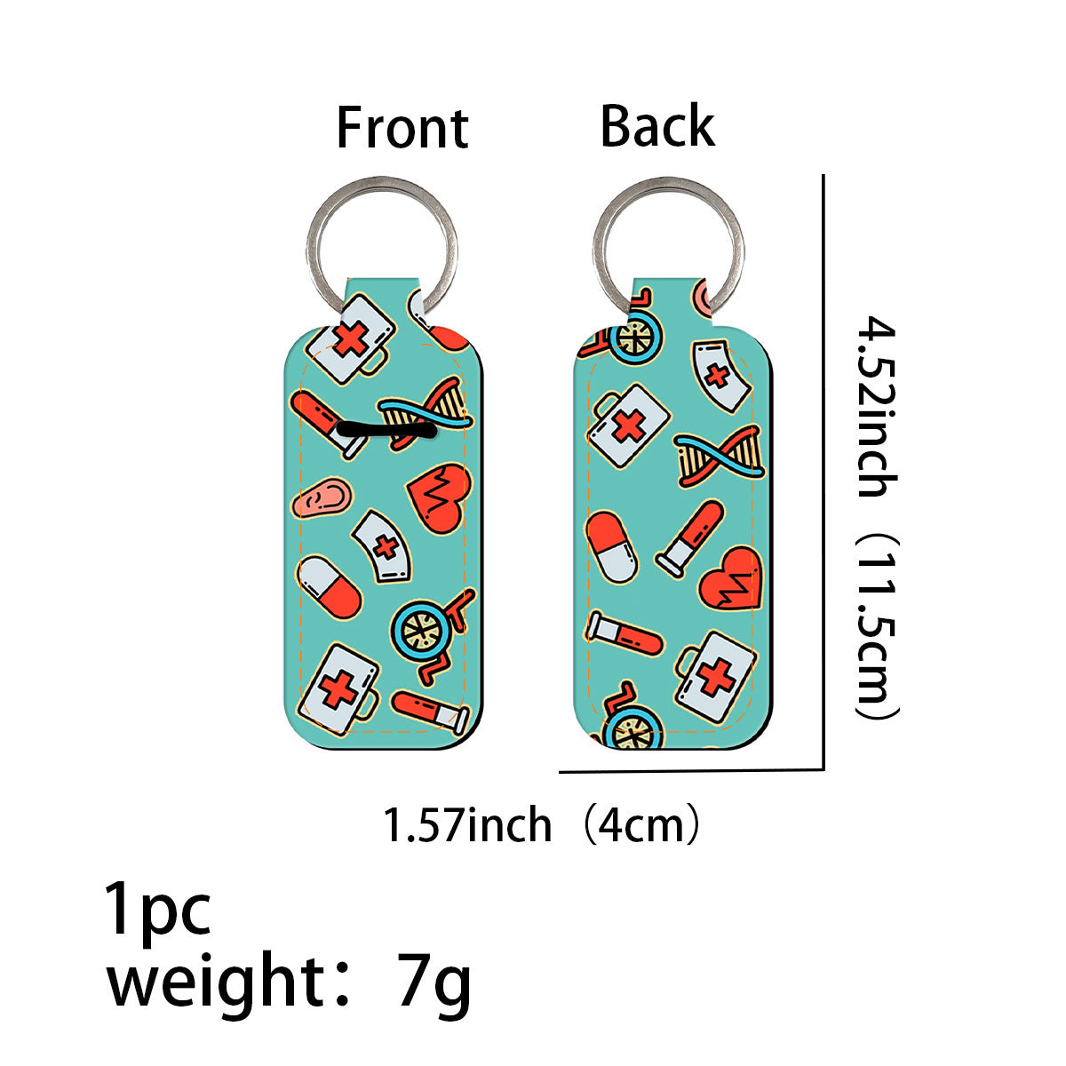 Wholesale 6pcs doctor pill key chain lipstick keychains