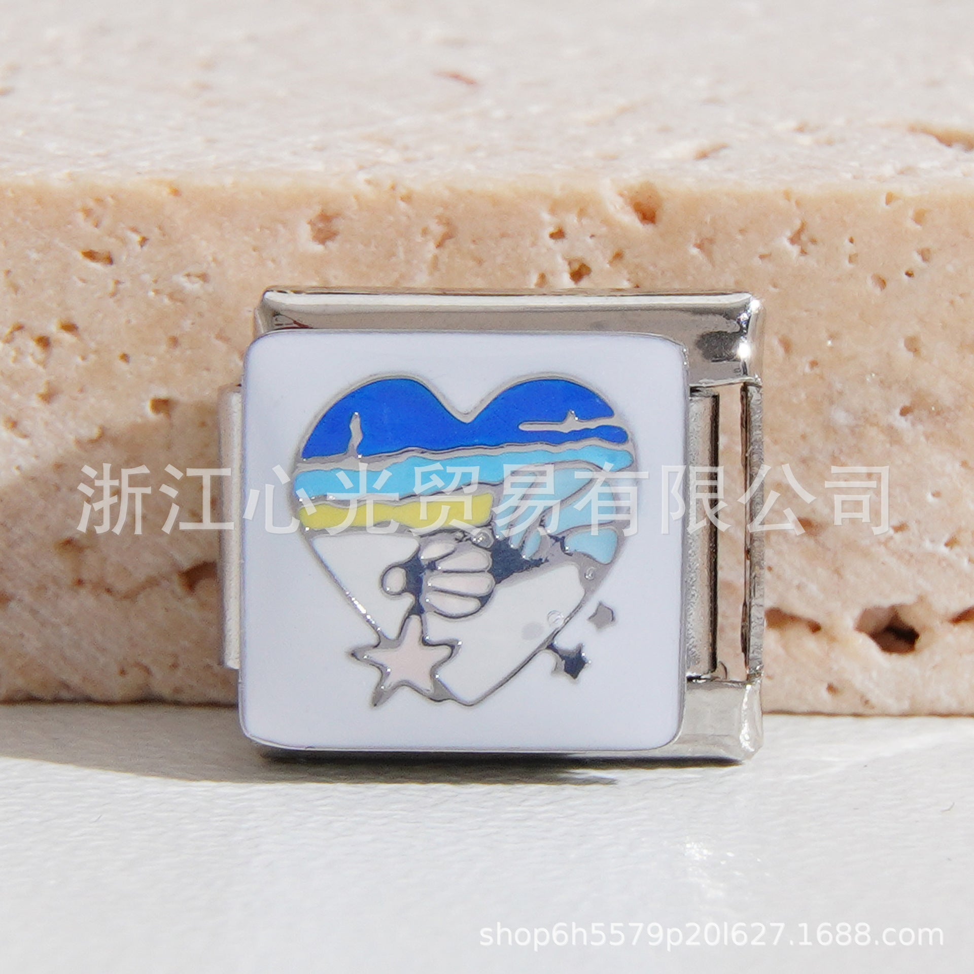 Wholesale Italian Charm Bracelet 9mm DIY Splicing Cute Creative Stainless Steel Composable Bracelet