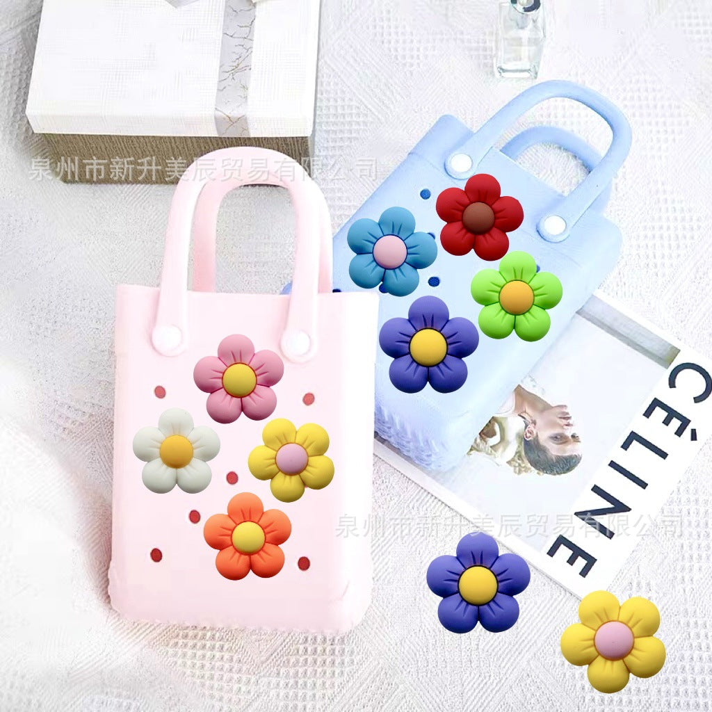 Wholesale Random 100pcs flowers Shoes Charms