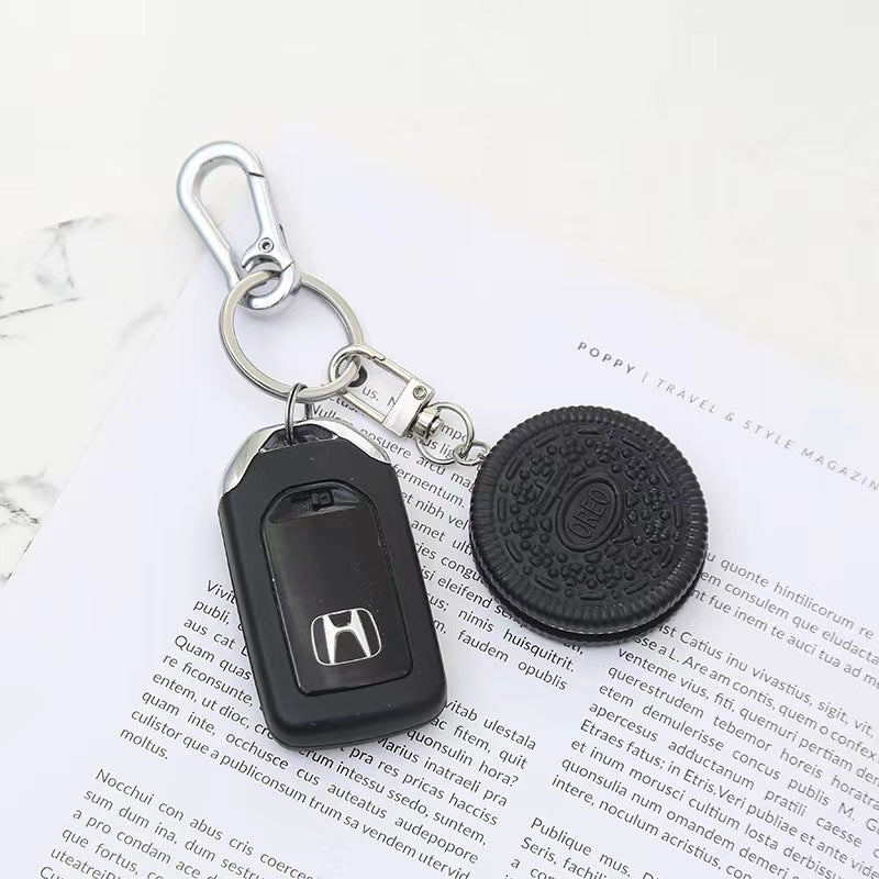 Wholesale Biscuit Keychain Fun Sandwich Biscuit PVC Keychains