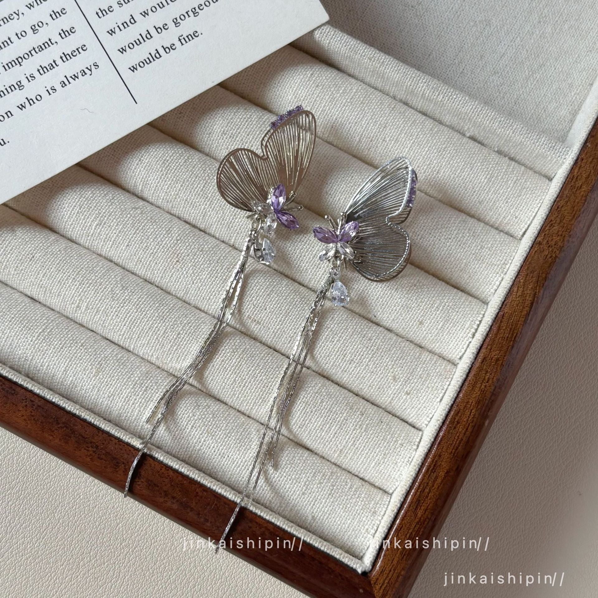 Wholesale  Butterfly Flying Earrings  Ear Jewelry