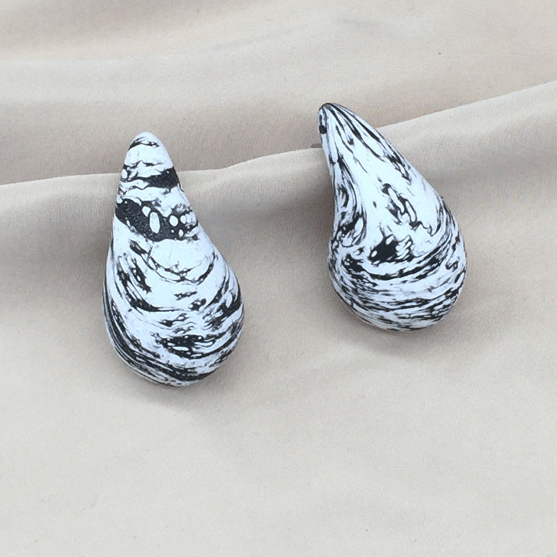 Wholesale Water Drop Simple Chubby Earrings ACC-ES-KangD009
