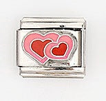 Wholesale 5pcs Italian Charm Bracelet 9mm DIY Splicing Heart Series Stainless Steel Composable Bracelet