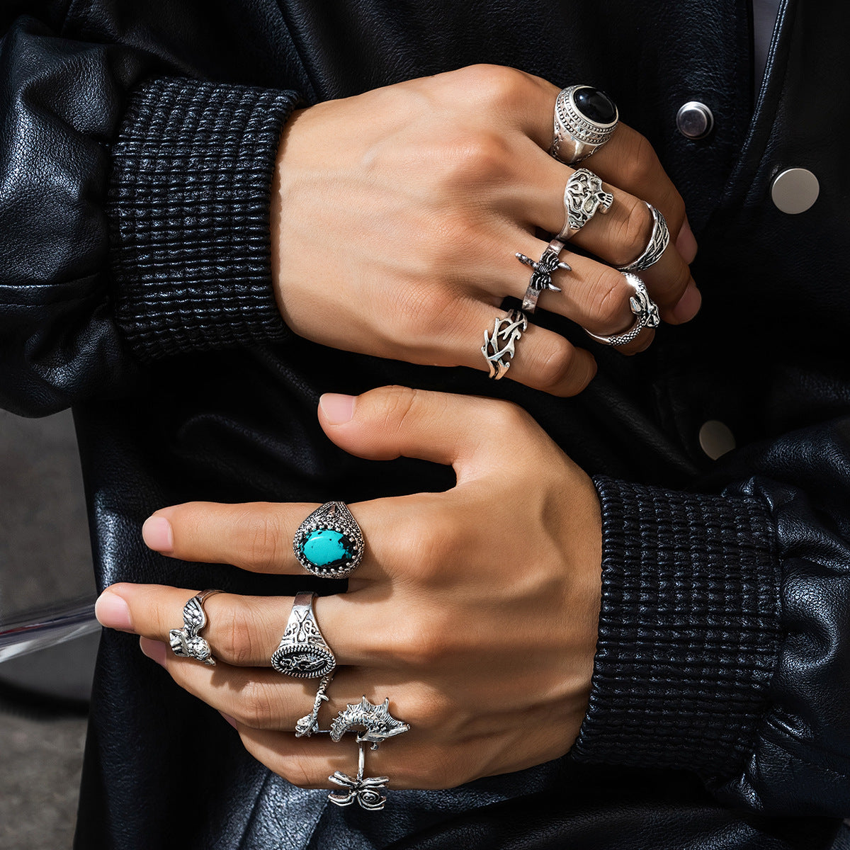 Wholesale Geometric Irregular Zinc Alloy Ring Fashion Accessory Gift Boutique Resale