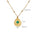 Wholesale Natural Stone Pearl Chain Fan Shape Pendant Necklace