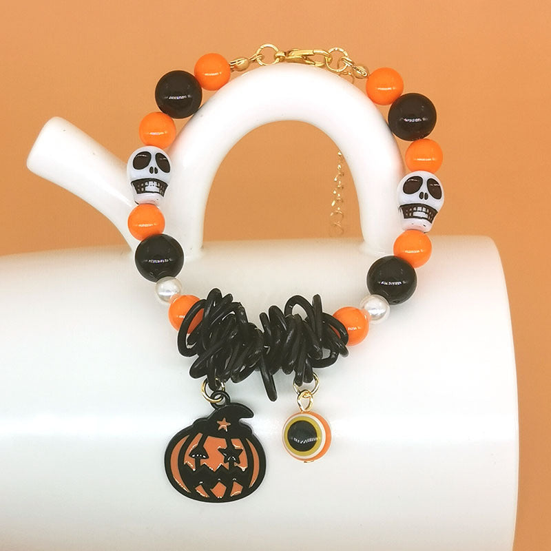 Wholesale Halloween Pumpkin Ghost Cat Zombie Skull Bracelet ACC-BT-Haol004