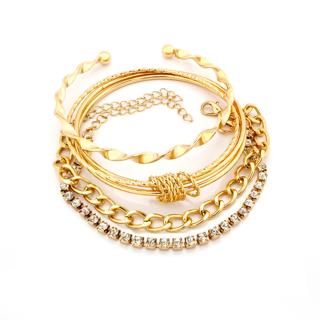 Wholesale Spiral Twist Metal Bracelets ACC-BT-Tengc001