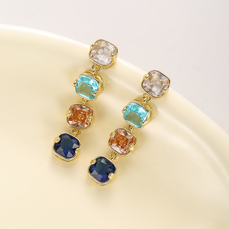 Wholesale Light luxury flower earrings