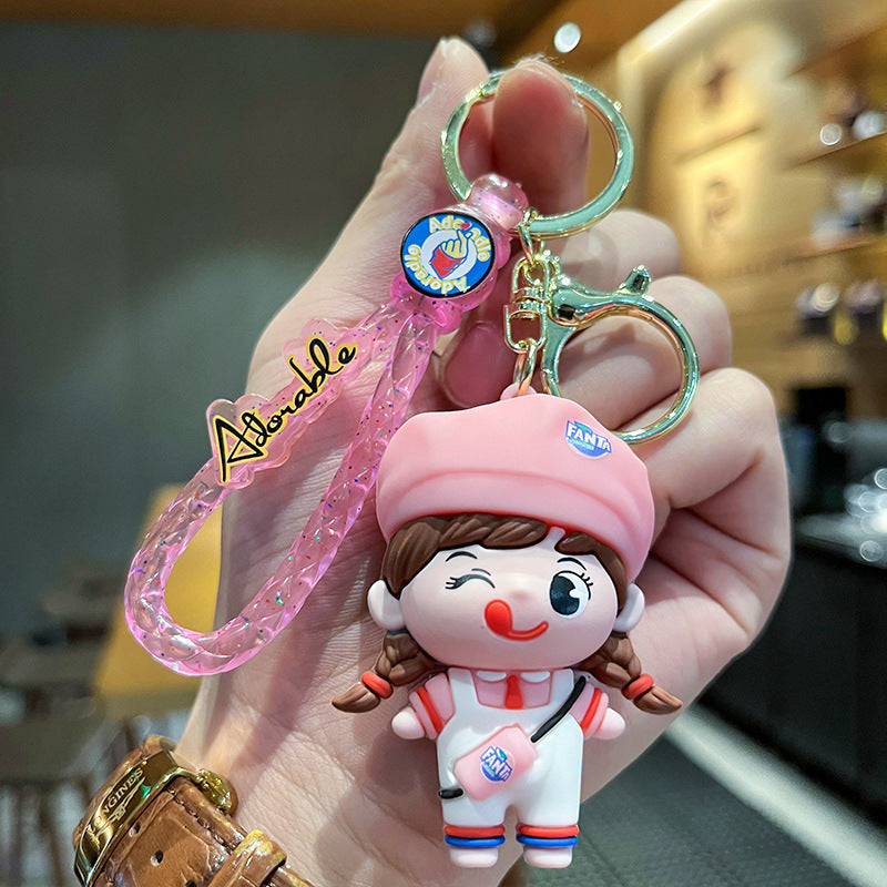 Wholesale Cute cartoon silicone keychain