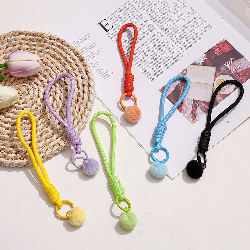 Wholesale Cloth Woven Lanyard Colorful Minimalist Keychain Strap,  Everyday Use for Phone Water Bottle
