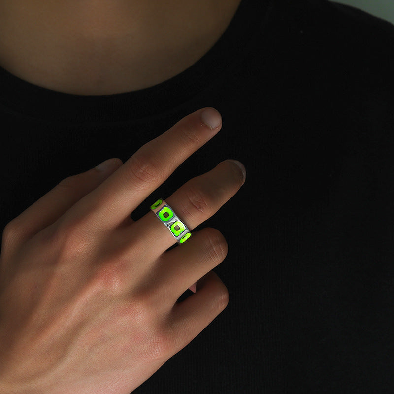 Wholesale  personalized luminous open ring