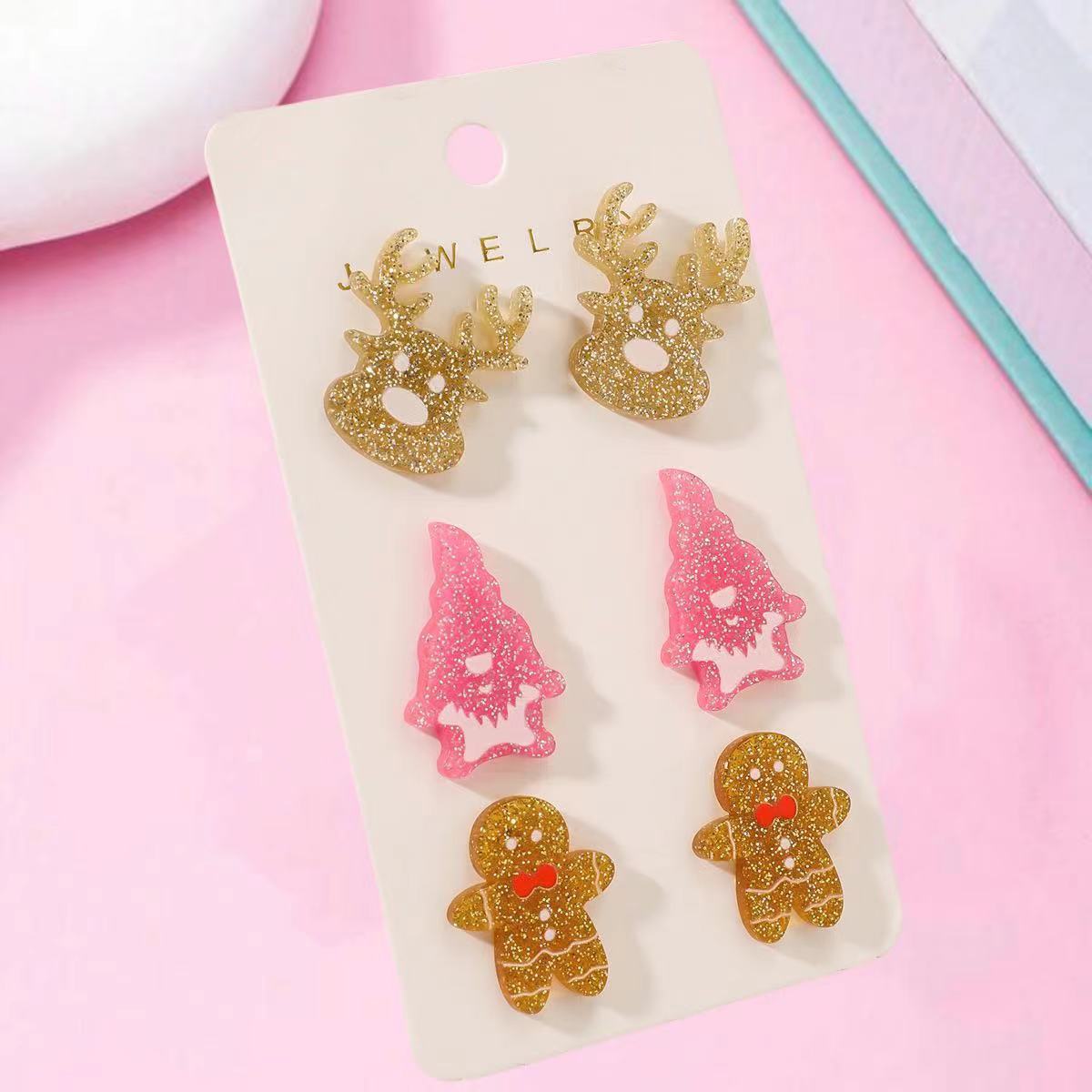 Wholesale Halloween  Acrylic Earrings Exaggerated Earrings Set