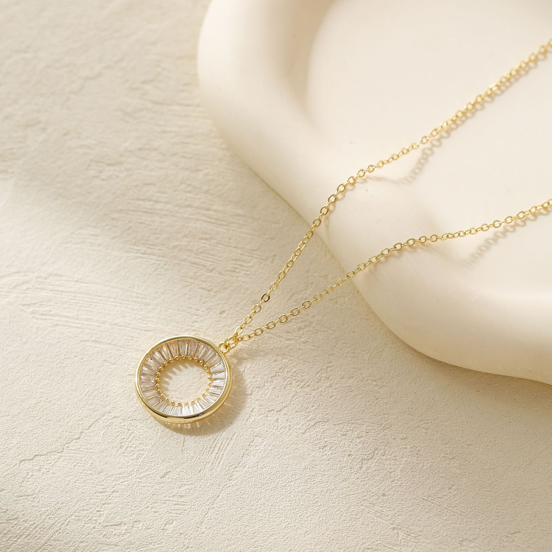 Wholesale Gold and Silver Two-color Necklace