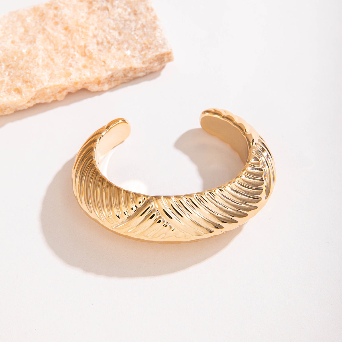 Wholesale  geometric irregular CCB gold and silver bracelet