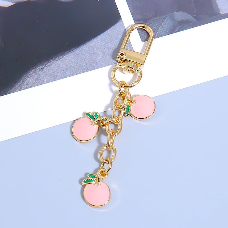 Wholesale Cute Creative Fruit Strawberry Orange Keychain