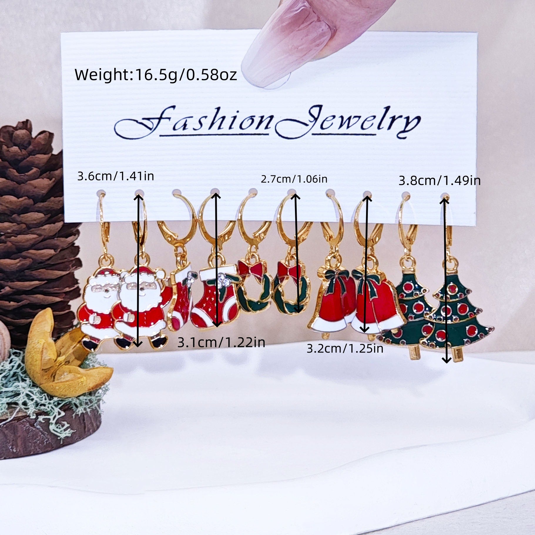 Wholesale Christmas Earrings 5 pairs Set ACC-ES-TianShe005
