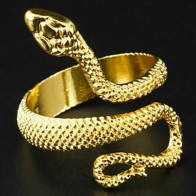 Wholesale Retro Gothic Snake Ring,  Trendy Fashion Accessory for Everyday Wear or Gift