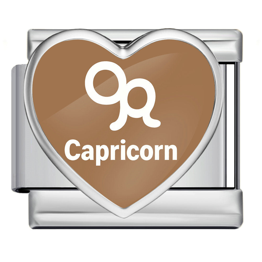 Wholesale Stainless Steel Heart 12 Zodiac Contion DIY Chain Links For Bracelet Watchband Jewelry Accessory