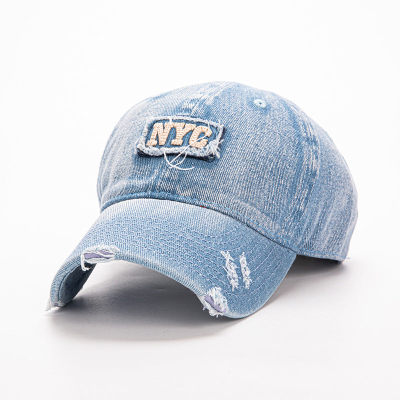 Wholesale Washed Scrubbing Letter Baseball Embroidered Cap