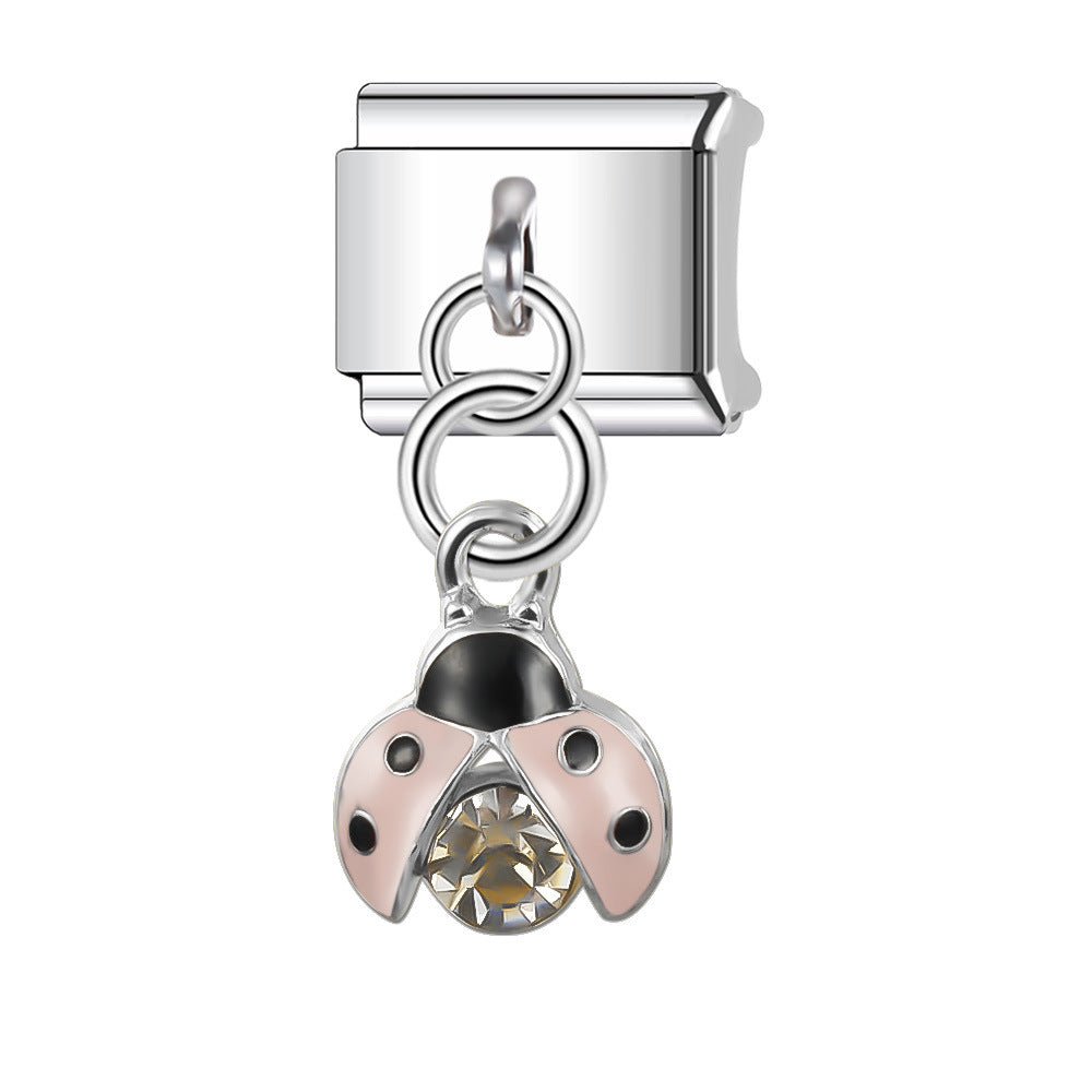 Wholesale  Italian Charm Bracelet 9mm DIY  9mm Seven-Star  Creative Stainless Steel Composable Bracelet