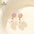 Wholesale Romantic Truffle Elegant Light Luxury  Beaded Micro-inlaid Sugar Stud Earrings