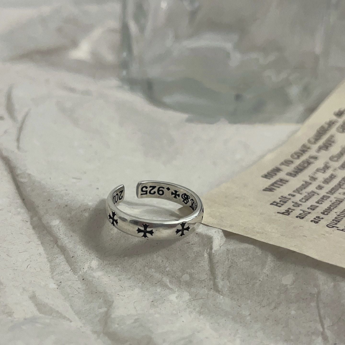 Wholesale Retro Distressed Cross Open Ring - Alloy Fashion Accessory for Women