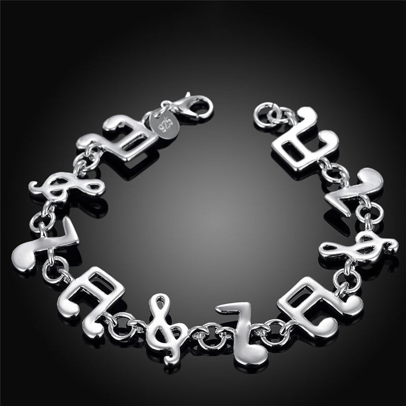 Wholesale Korean Style Music Note Copper Bracelet Trendy Jewelry Accessory Gift Boutique
