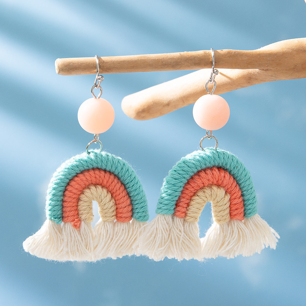 Wholesale Rattan Earrings Raffia Braided Earrings ACC-ES-XLH001