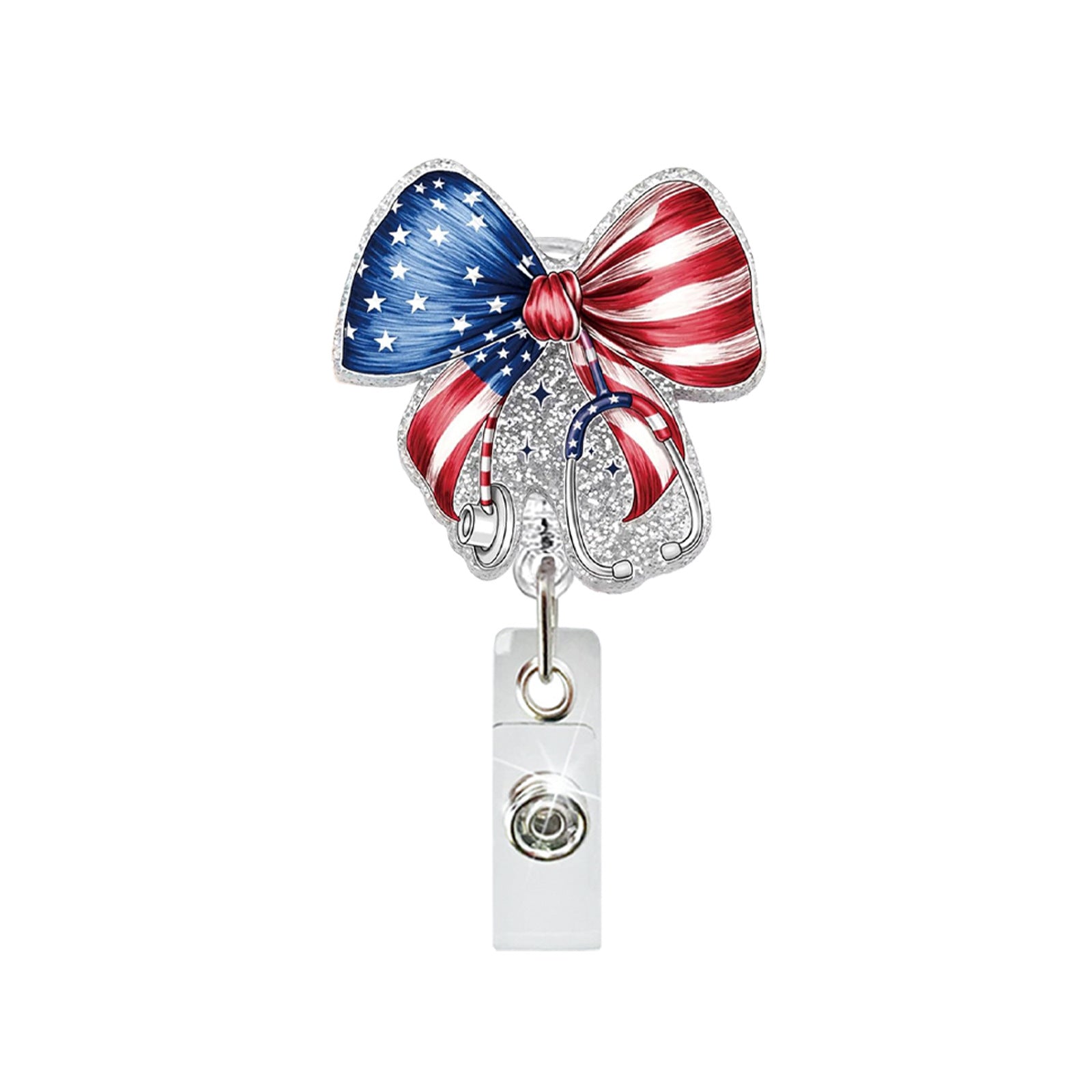 Wholesale Patriotic Eagle Retractable Badge Holder - Chic Office Decor Fashion Accessory for Resale